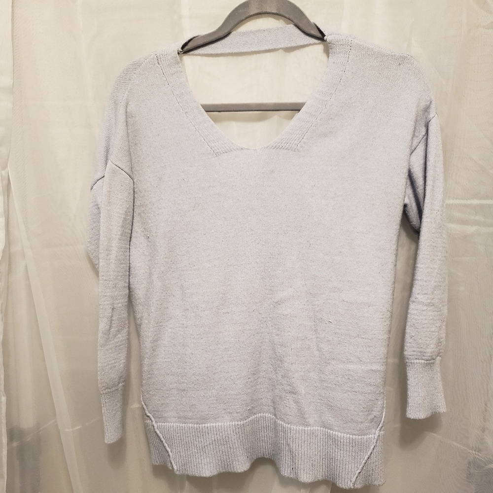 Lace up Light Blue Sweater